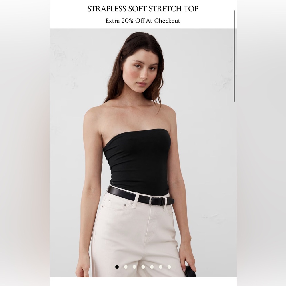 Strapless Soft Stretch Top - Black